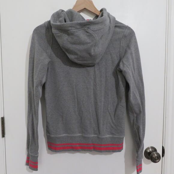 Lululemon Womens Sz 6 Gray Pink Flashback Hoodie Full Front Zip Up Jacket - Picture 2 of 7
